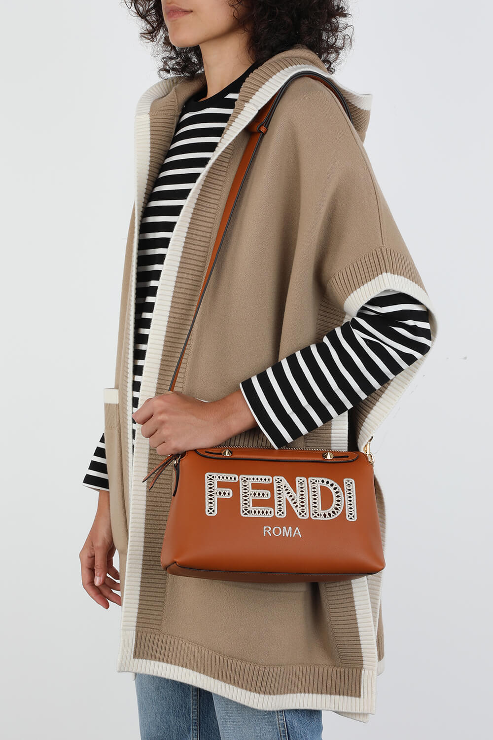 תמונת כל הלוק של By The Way Medium Leather Bag in Brown